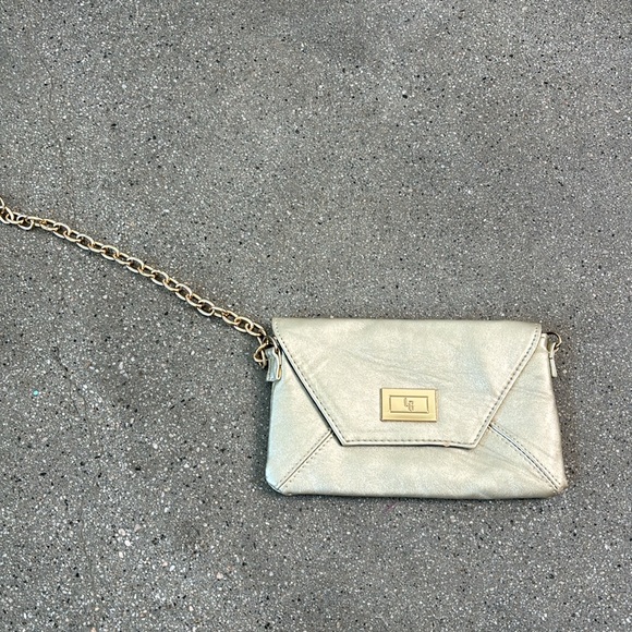 For your eyes only gold envelope evening wristlet purse - Picture 8 of 11